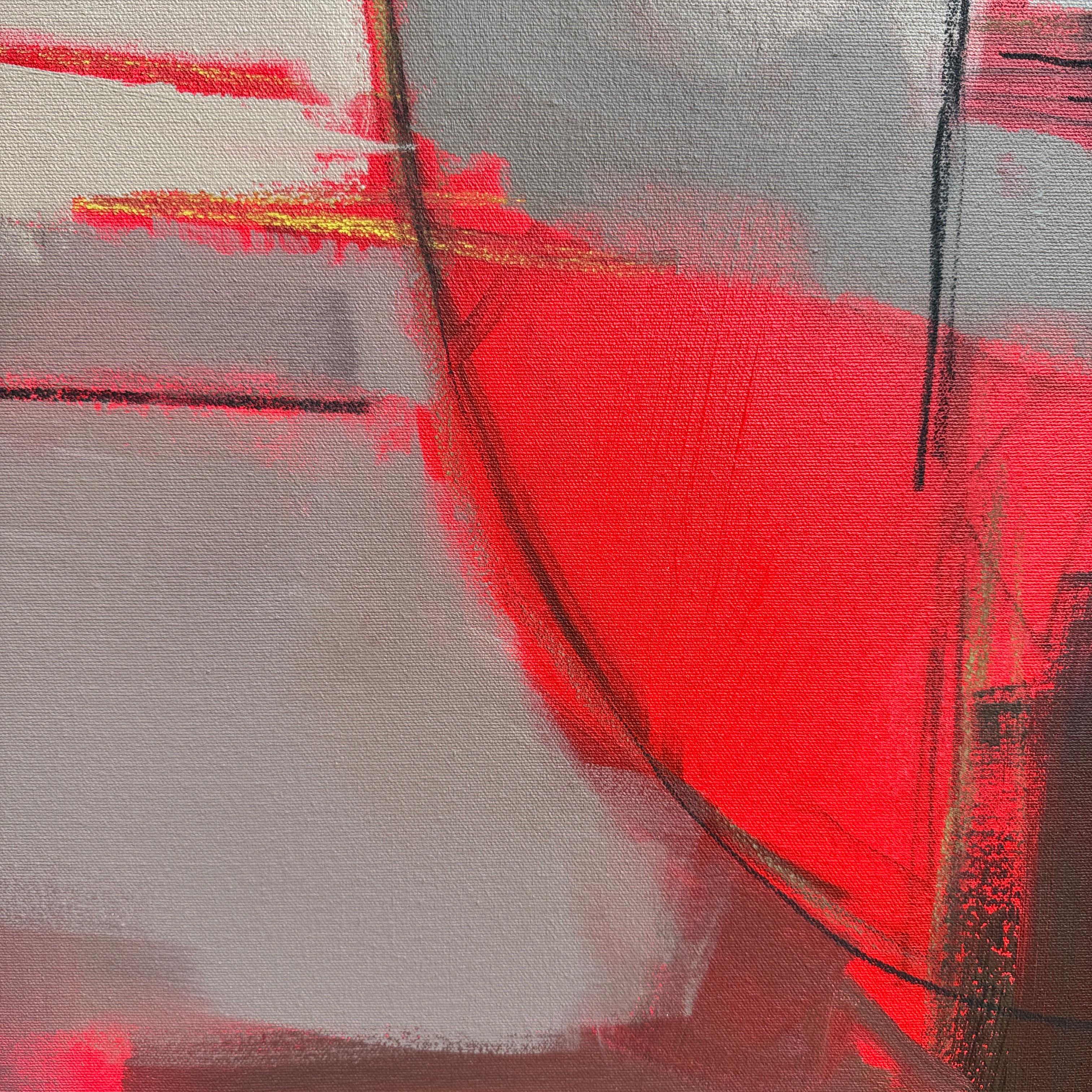 Crimson Whisper, Contemporary, Abstract, Original For Sale 4