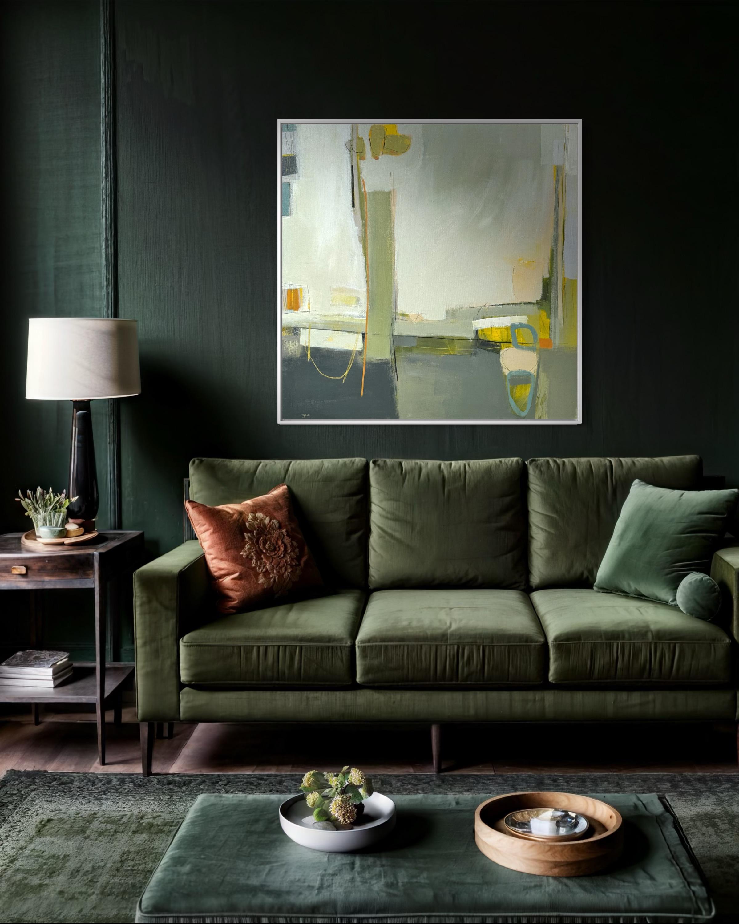 Echos- Contemporary, Abstrakt, Original – Painting von Camilla Clark