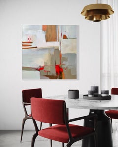 Hot Mango Flush - Contemporary, Abstract, Original