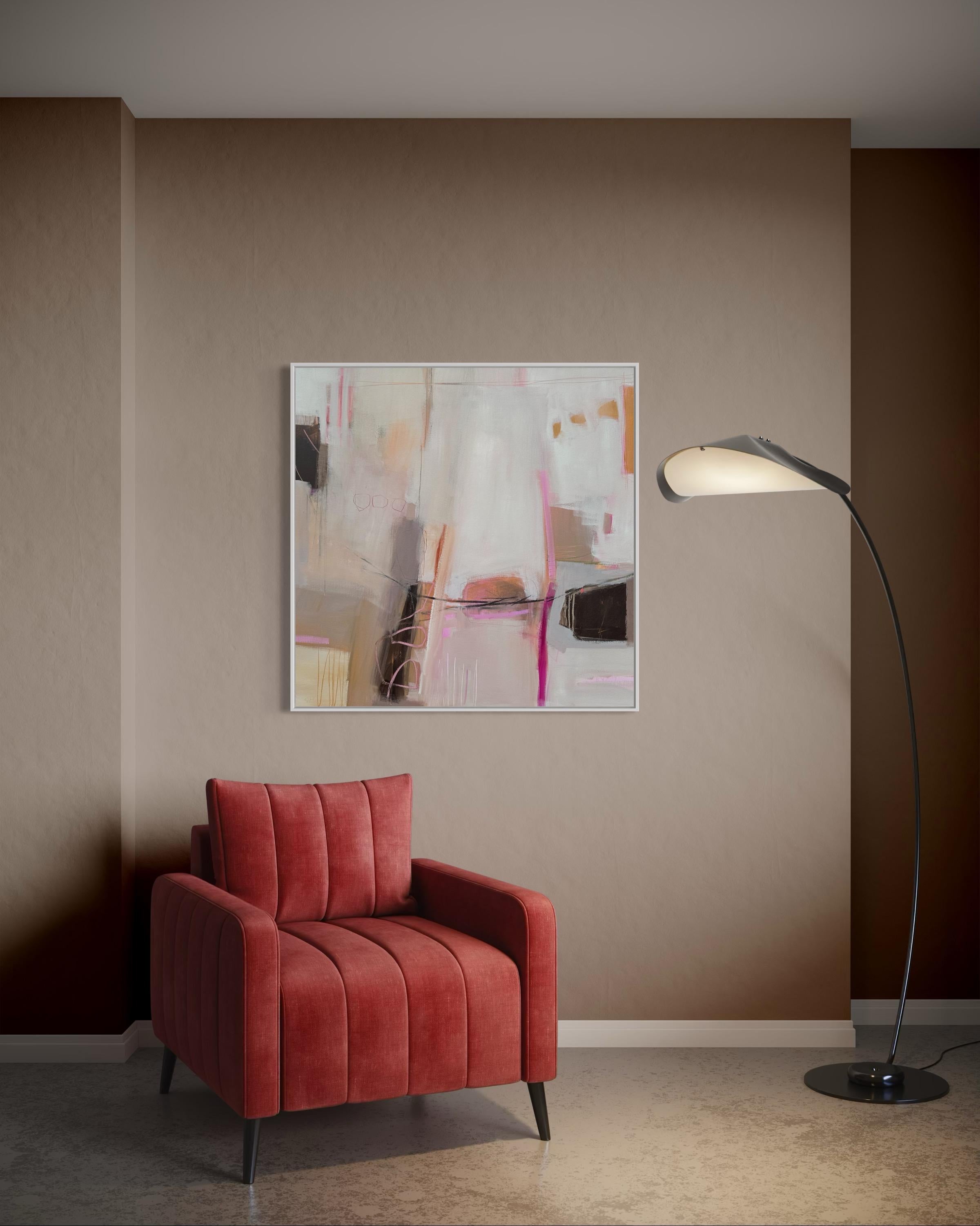 Mocha Latte - Abstract, Contemporary, Original - Painting by Camilla Clark