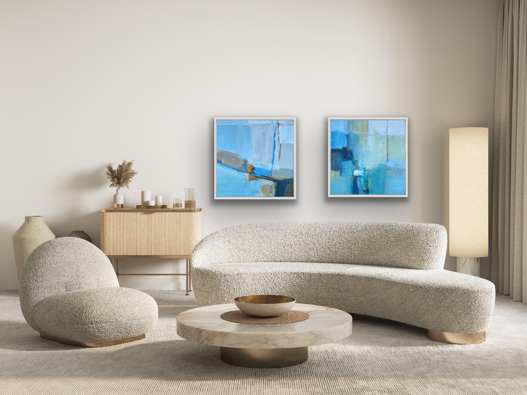Traces Of Each Other und Harbour And Surf Diptychon, Originalgemälde, Abstrakt im Angebot 2