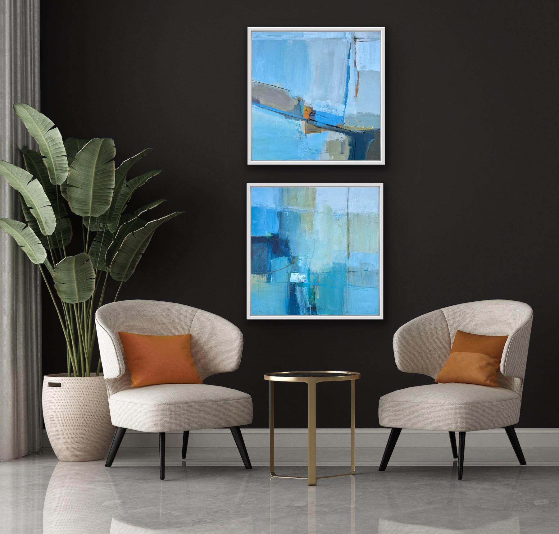 Traces Of Each Other und Harbour And Surf Diptychon, Originalgemälde, Abstrakt im Angebot 4