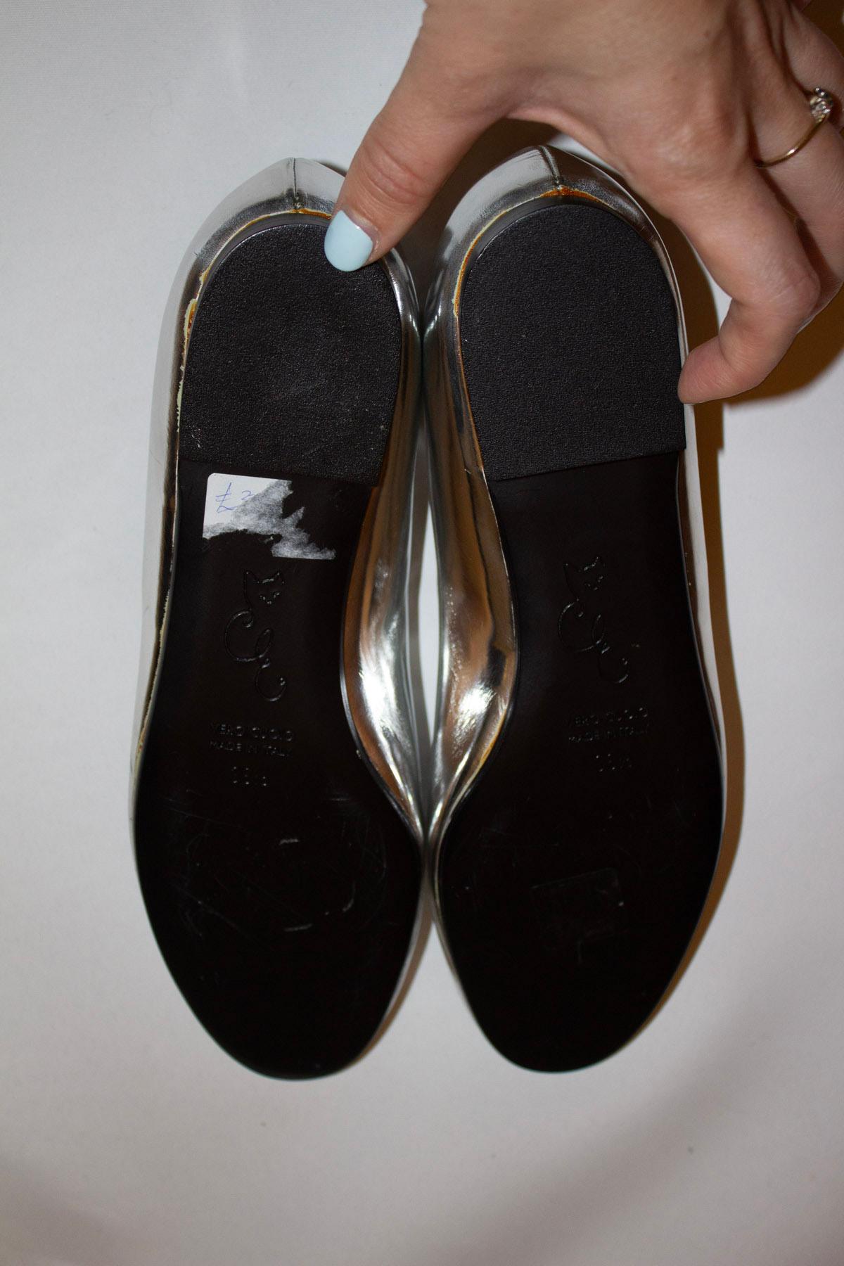 Camilla Elphick Silver Shoes For Sale 1