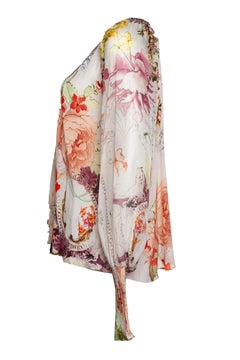 Camilla, floral printed blouse with strass