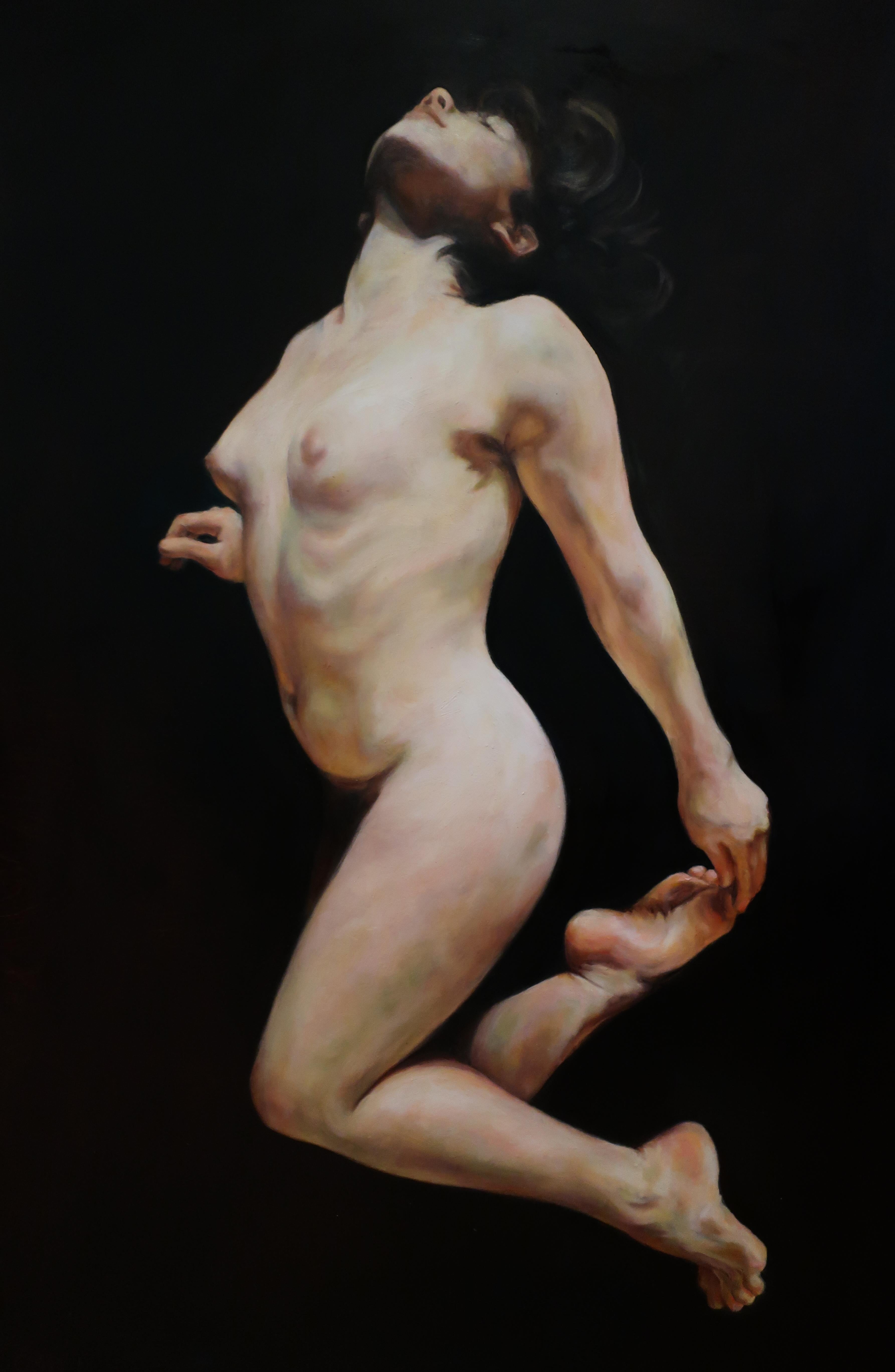 Camilla Marie Dahl Nude Painting - Rise, Oil Painting