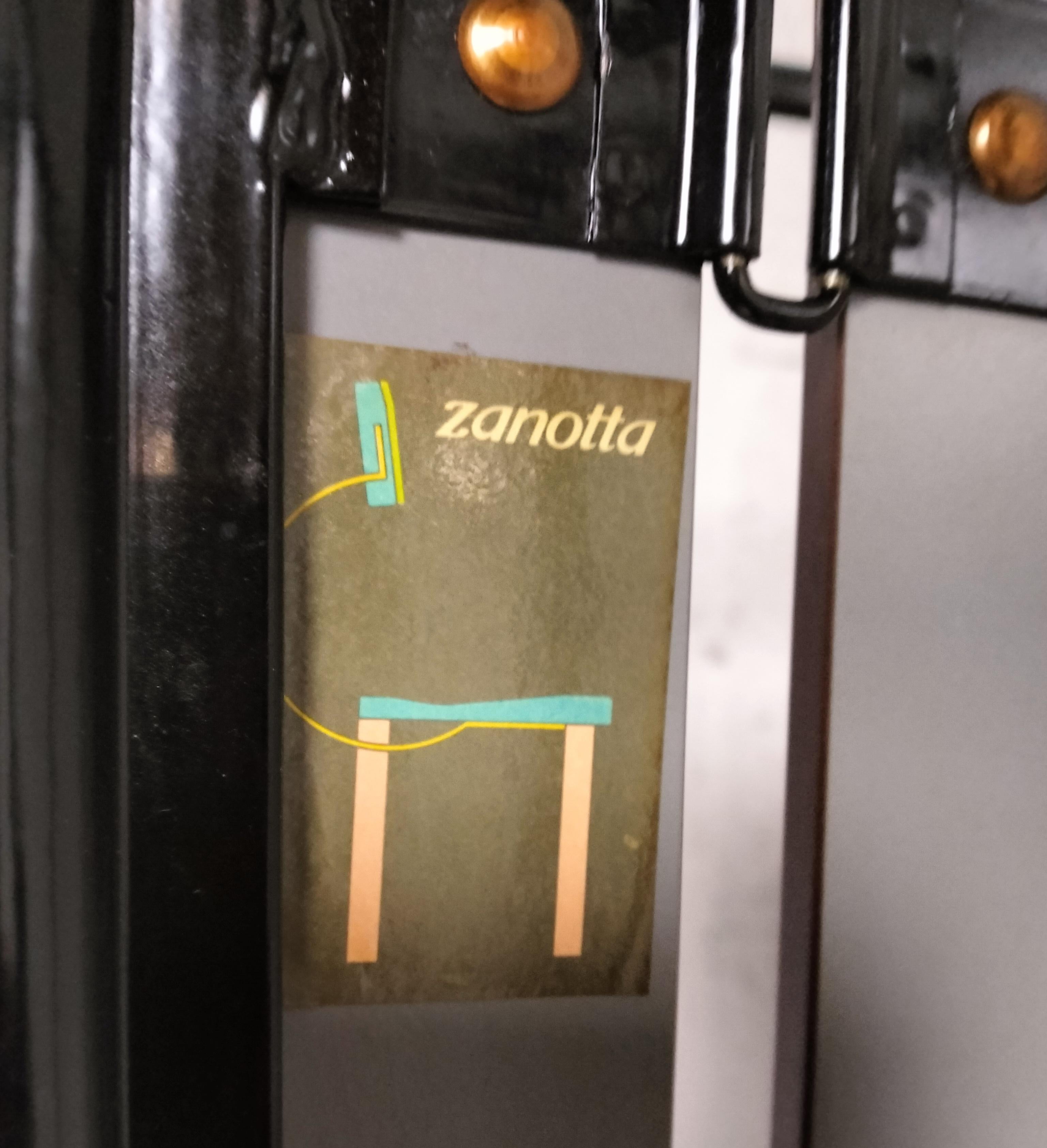 Camilla Metallbank aus Metall von Achille Castiglioni und Giancarlo Pozzi für Zanotta 80er Jahre im Angebot 6