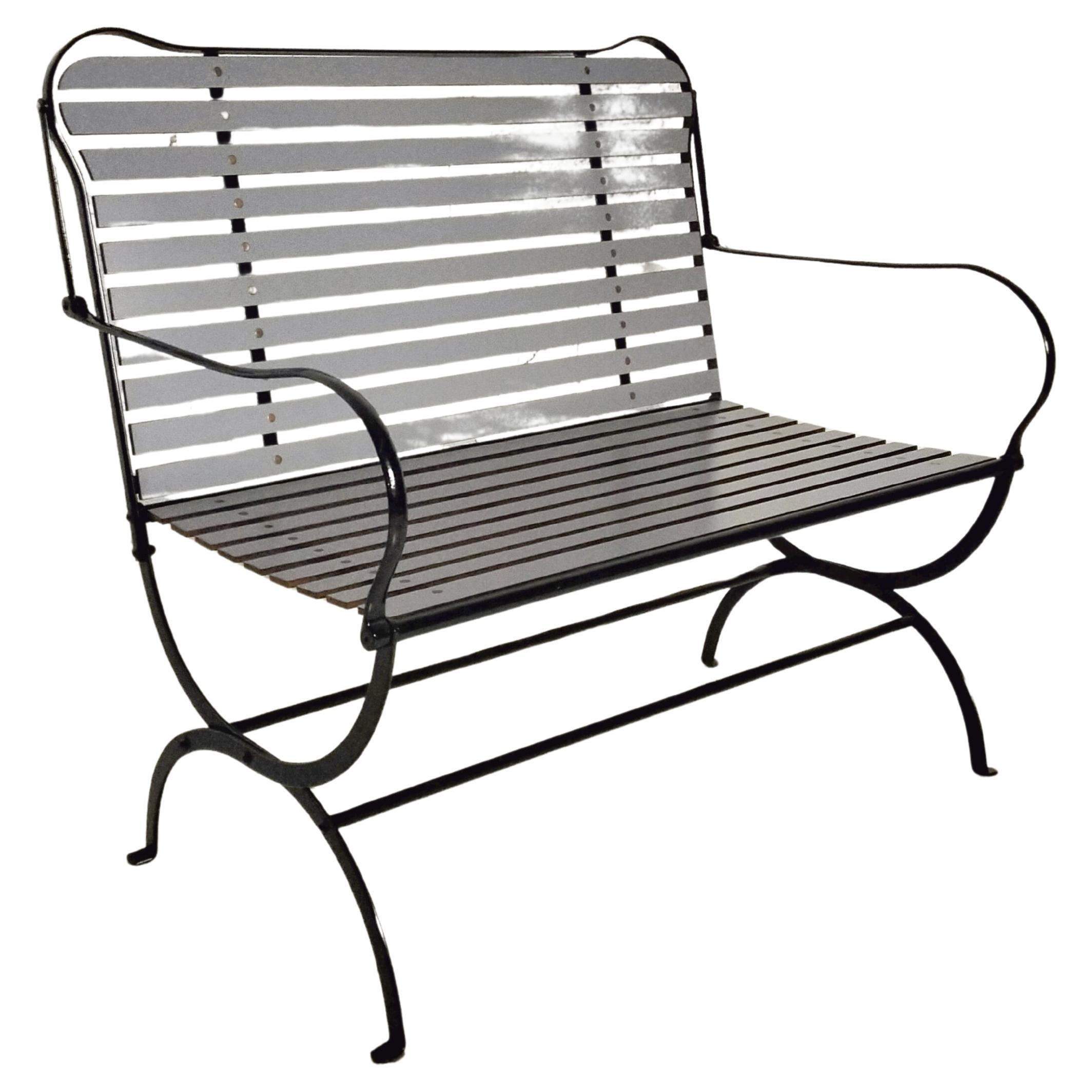 Camilla metal bench by Achille Castiglioni and Giancarlo Pozzi for Zanotta 80s