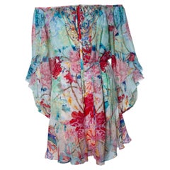 Camilla, multicoloured ruffle dress