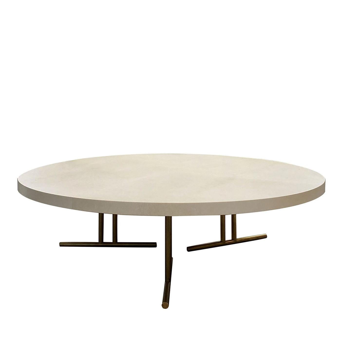Table basse Camilla en parchemin blanc Neuf à Milan, IT