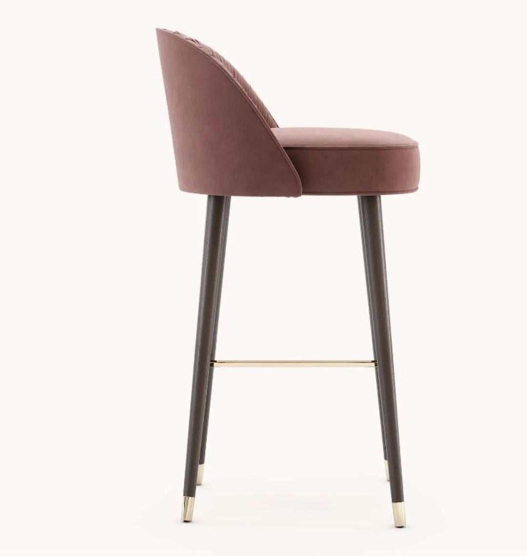 Post-Modern Camille Bar Chair with Metal Cups by Domkapa For Sale