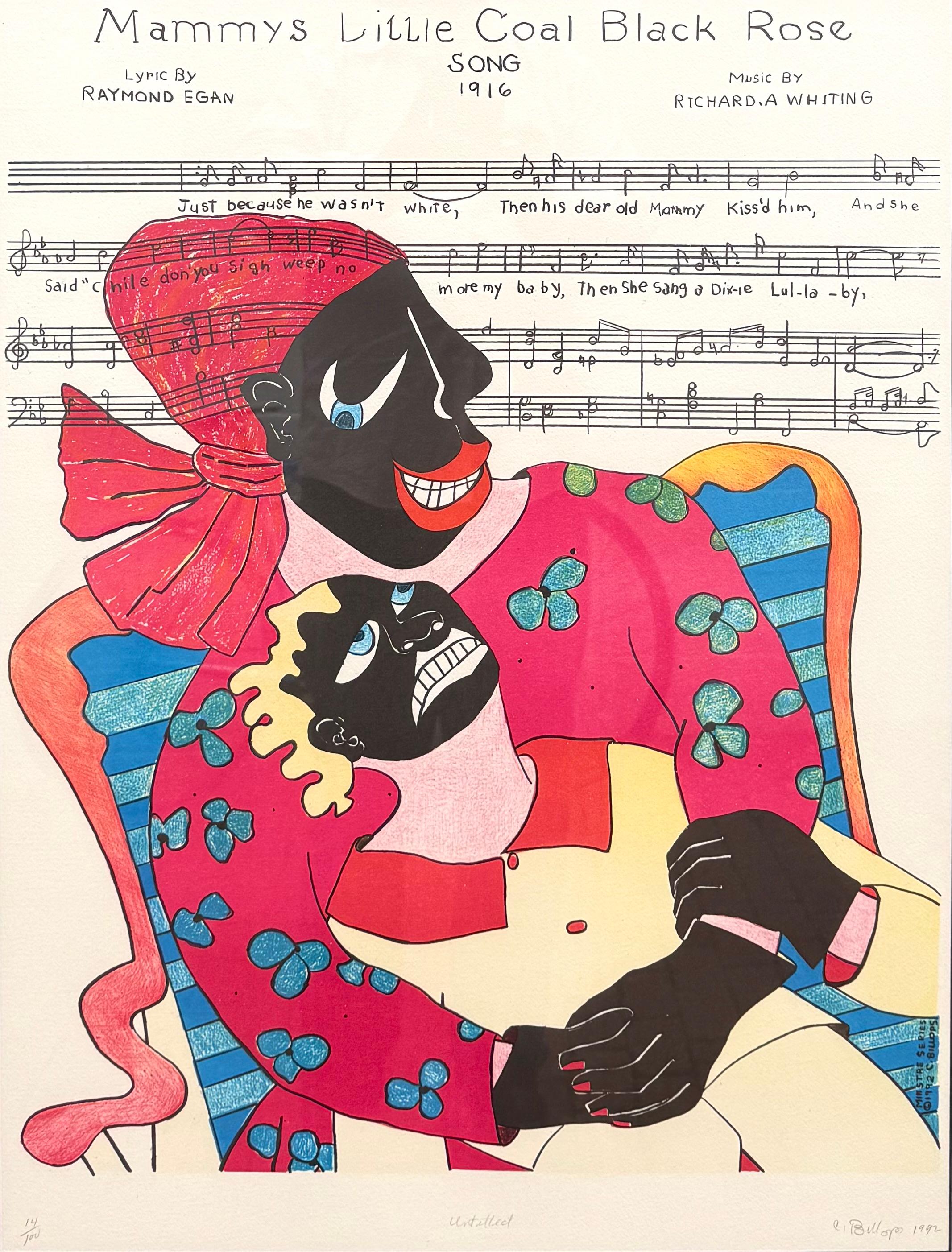“Untitled” (Mammy’s Little Coal Black Rose) - Contemporary Print by Camille Billops