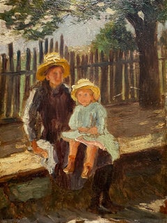 Donna e bambino al sole