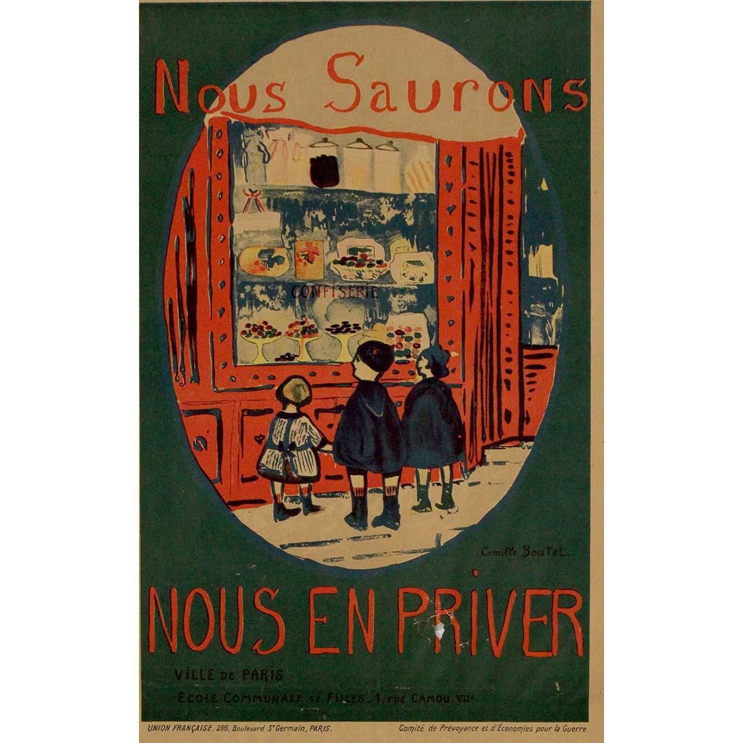 1918 affiche originale pour - 