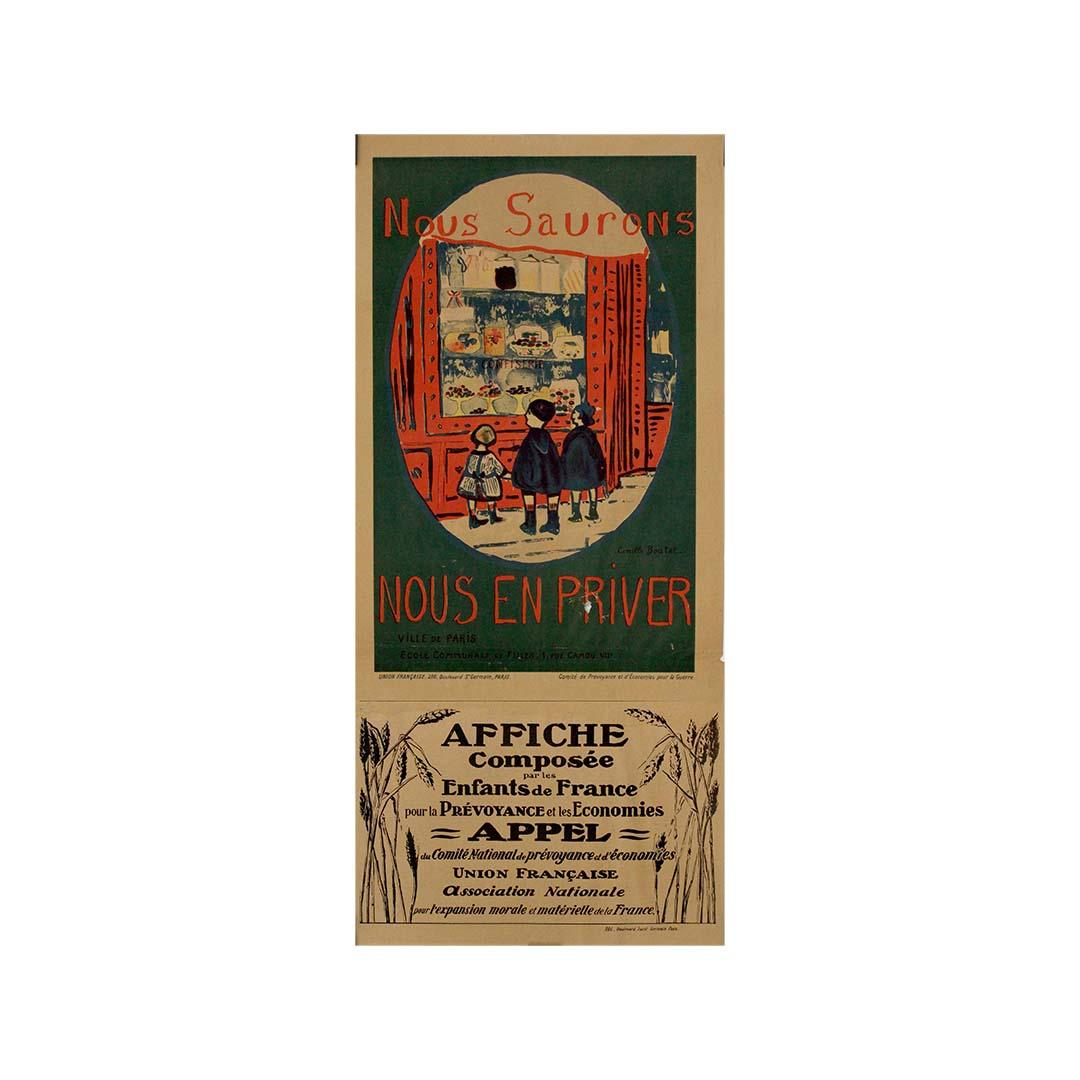 1918 affiche originale pour - 