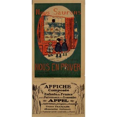1918 cartel original de - "Sabremos prescindir"
