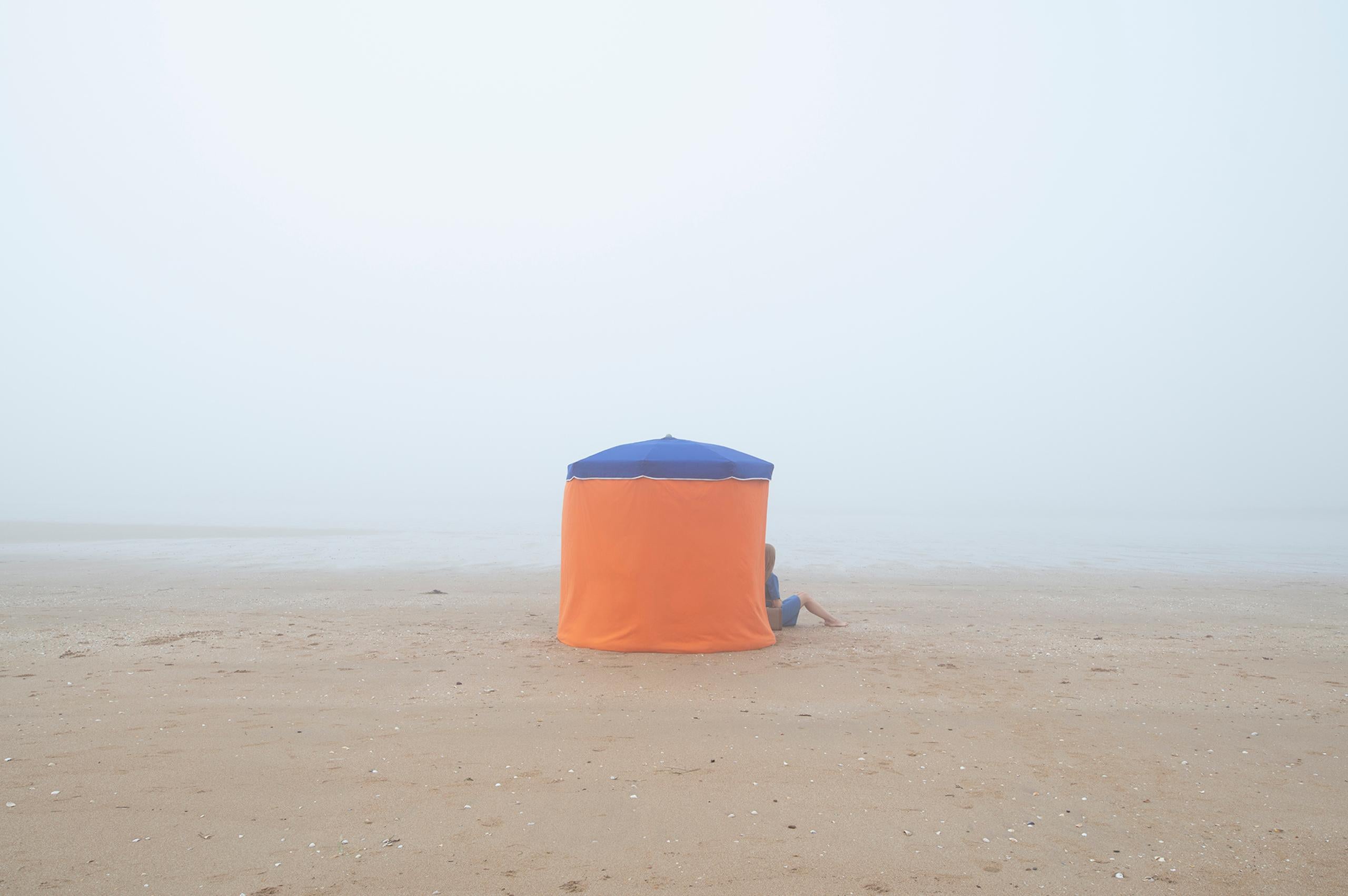 Houlgate Beach by Camille Brasselet - Contemporary fine art photography, woman