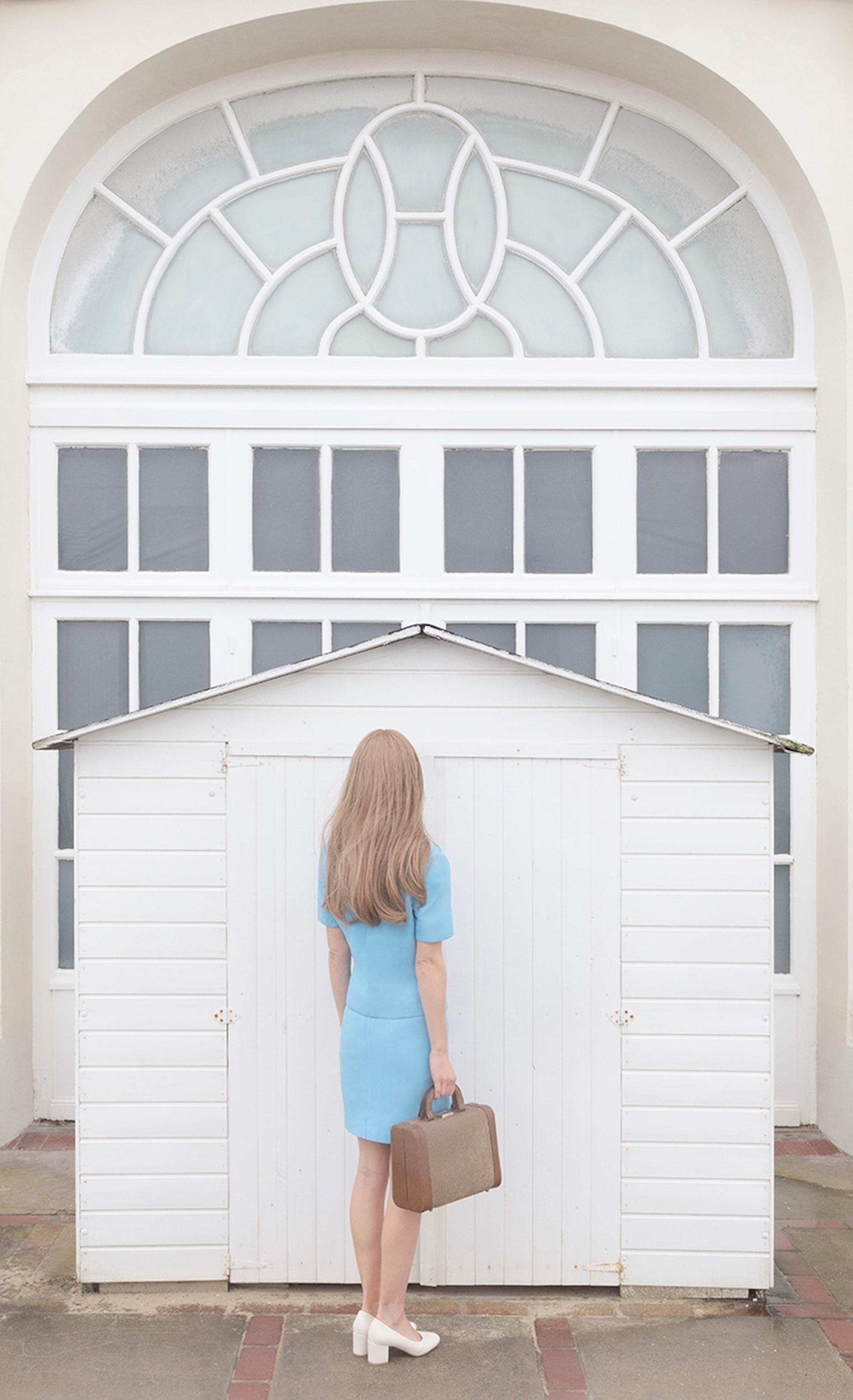 Houlgate Casino by Camille Brasselet - Contemporary photography, woman, pastel For Sale 3