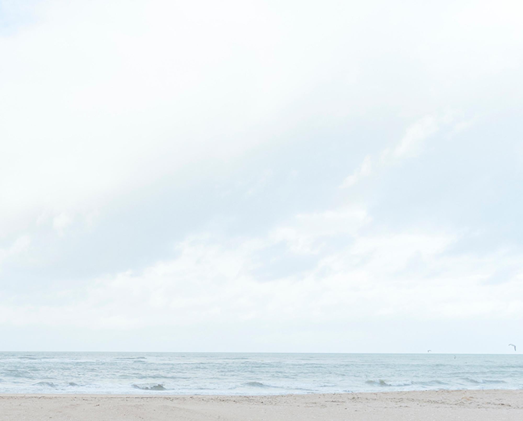 Houlgate Promenade by Camille Brasselet - Contemporary photography, beach, woman For Sale 6