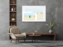 The beach by Camille Brasselet - Contemporary fine art photography, colourful