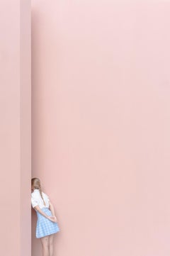 The game by Camille Brasselet - Contemporary fine art photography, pink wall