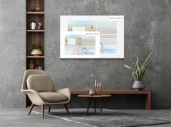 The pool by Camille Brasselet - Contemporary fine art photograph, pastel, swim