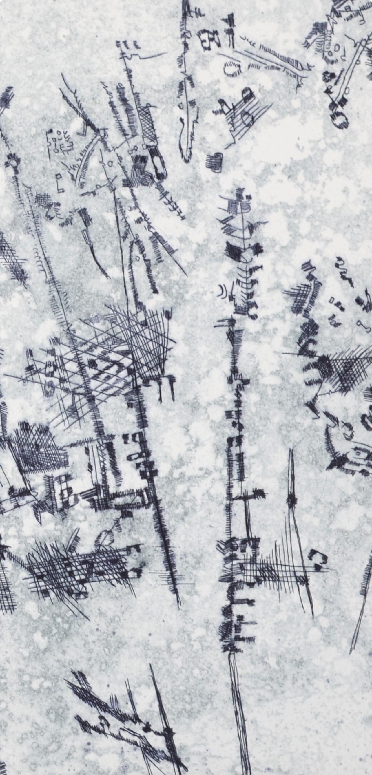 Composition, Feuilles éparses, Camille Bryen For Sale 2