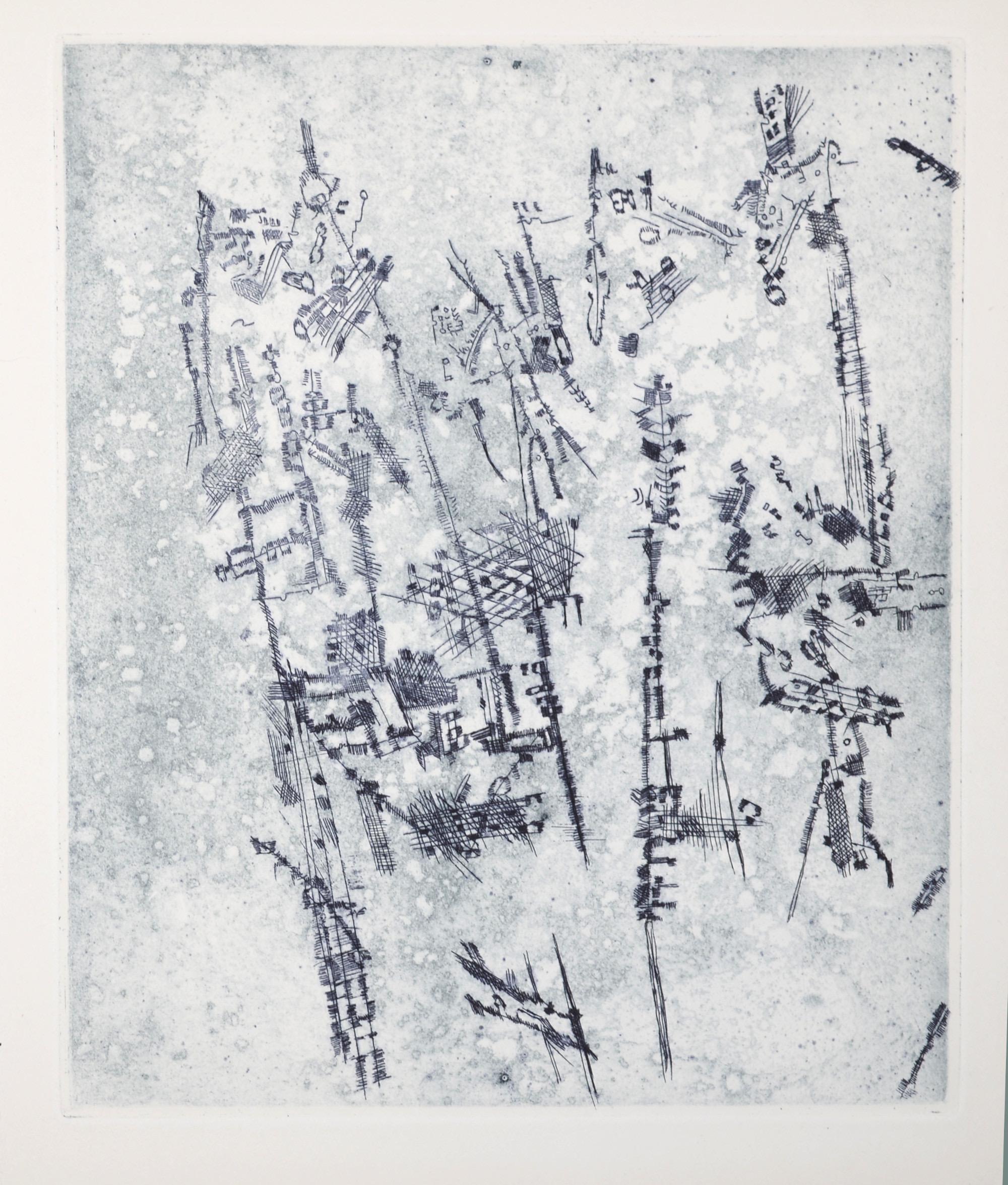 Composition, Feuilles éparses, Camille Bryen For Sale 4