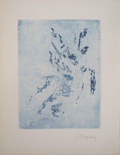 Reflection in Blue - Original Etching, Signed