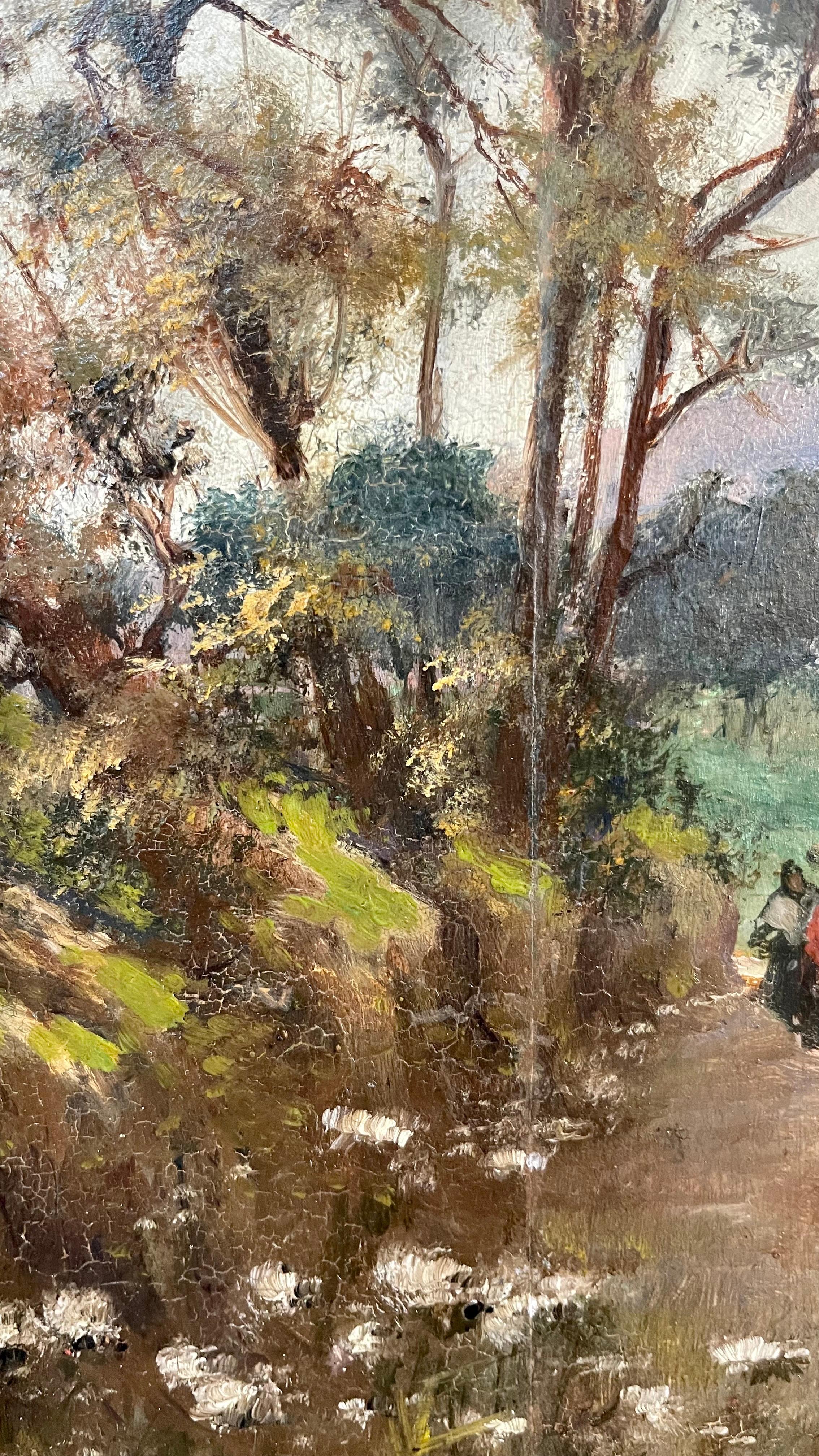 Italienische Landschaft des 19. Jahrhunderts von Camille Corot

Schönes Werk in Öl auf Platte von einem sehr engen Künstler Jean-Baptiste-Camille Corot.
Es zeigt, in seinem typischen Stil, eine suggestive Ansicht der Umgebung von Neapel mit Figuren