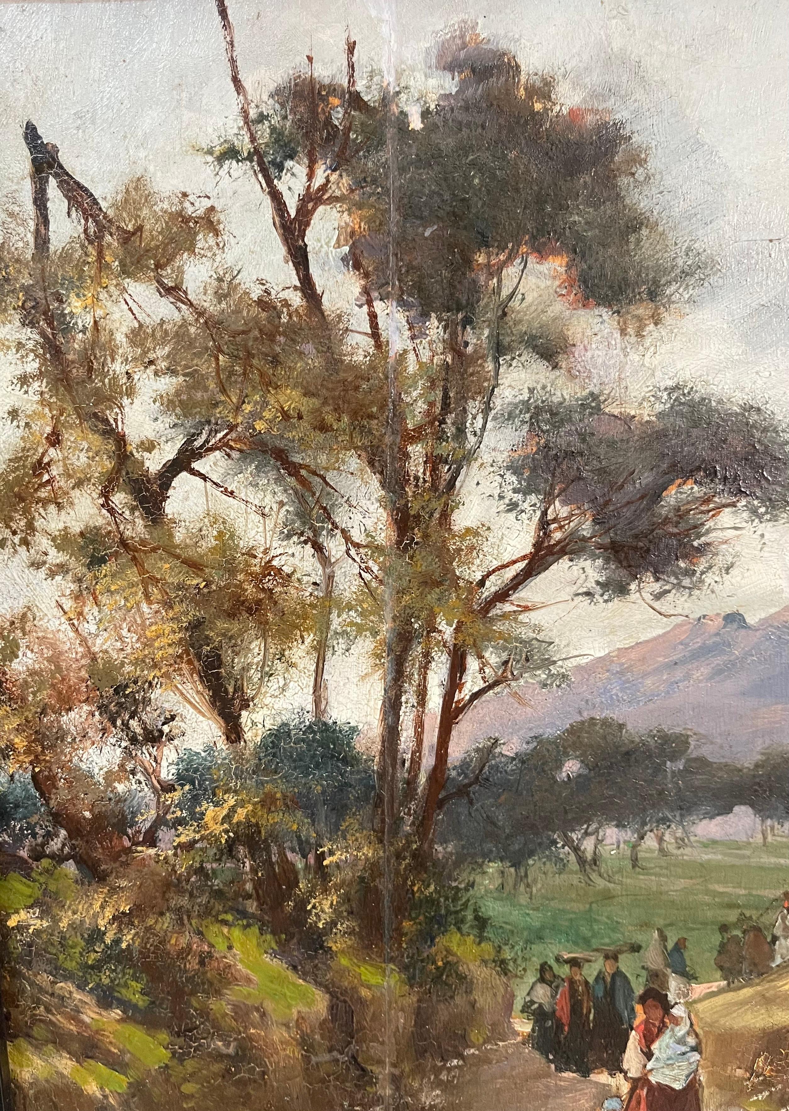 Italienische Landschaft des 19. Jahrhunderts von Camille Corot im Zustand „Gut“ im Angebot in Roma, IT