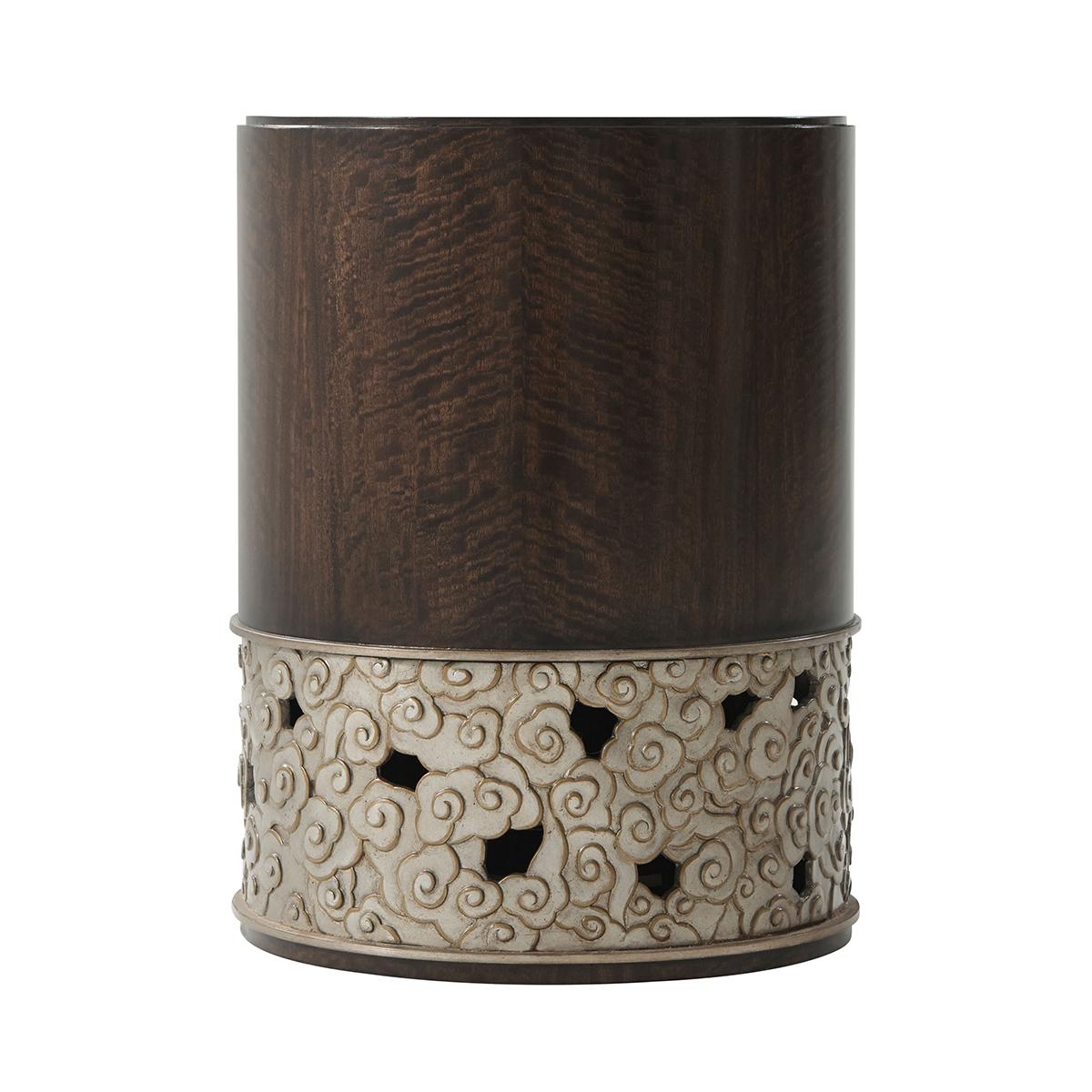 Modern Camille Cylinder Accent Table For Sale