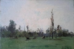 Paysage de Montigny-sur-Loing par Camille Dufour (1841-1933)