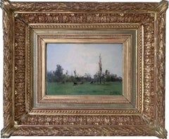 Paysage de Montigny-sur-Loing par Camille Dufour (1841-1933)