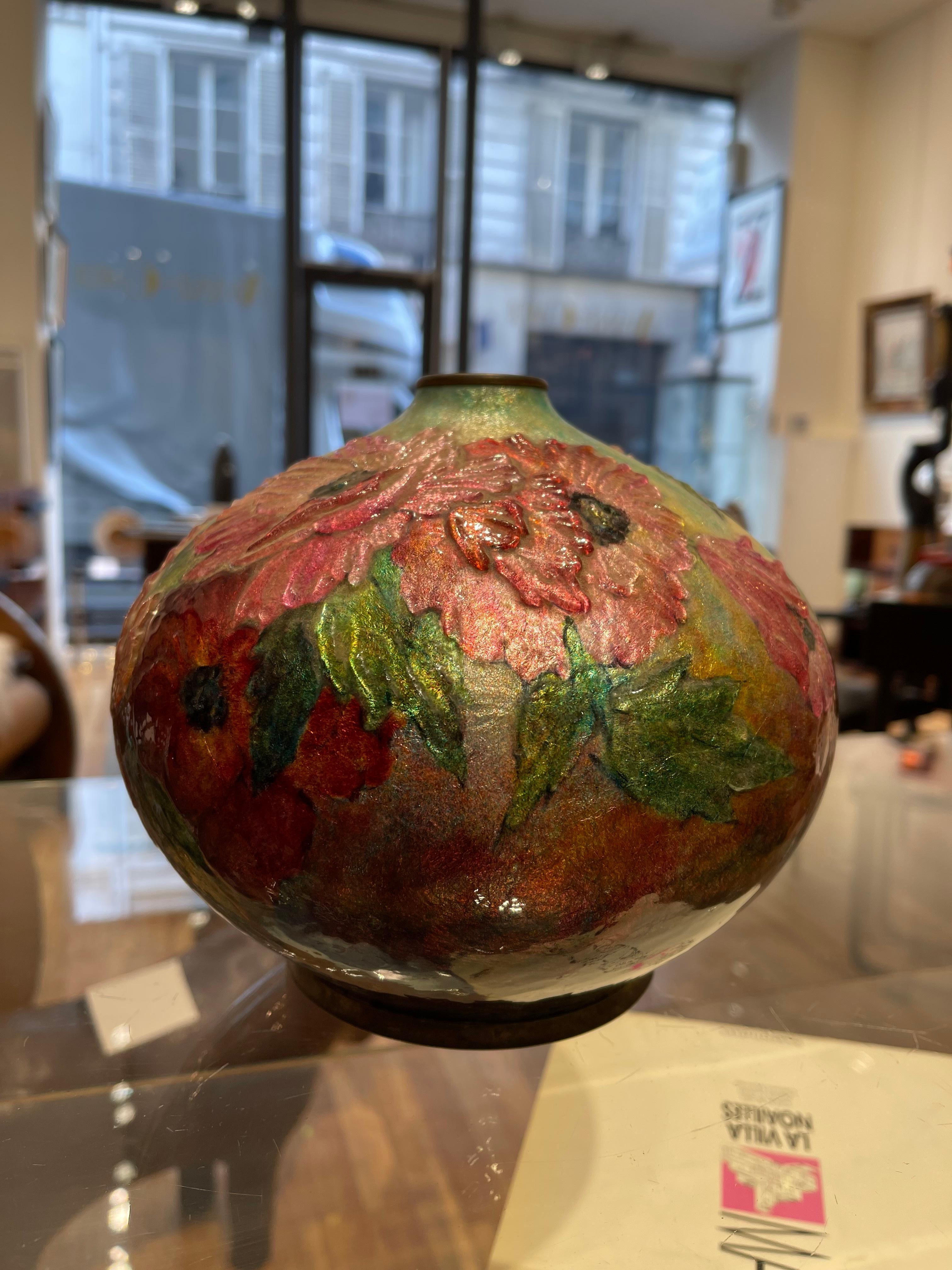 French Camille FAURÉ (1874-1956), floral vase