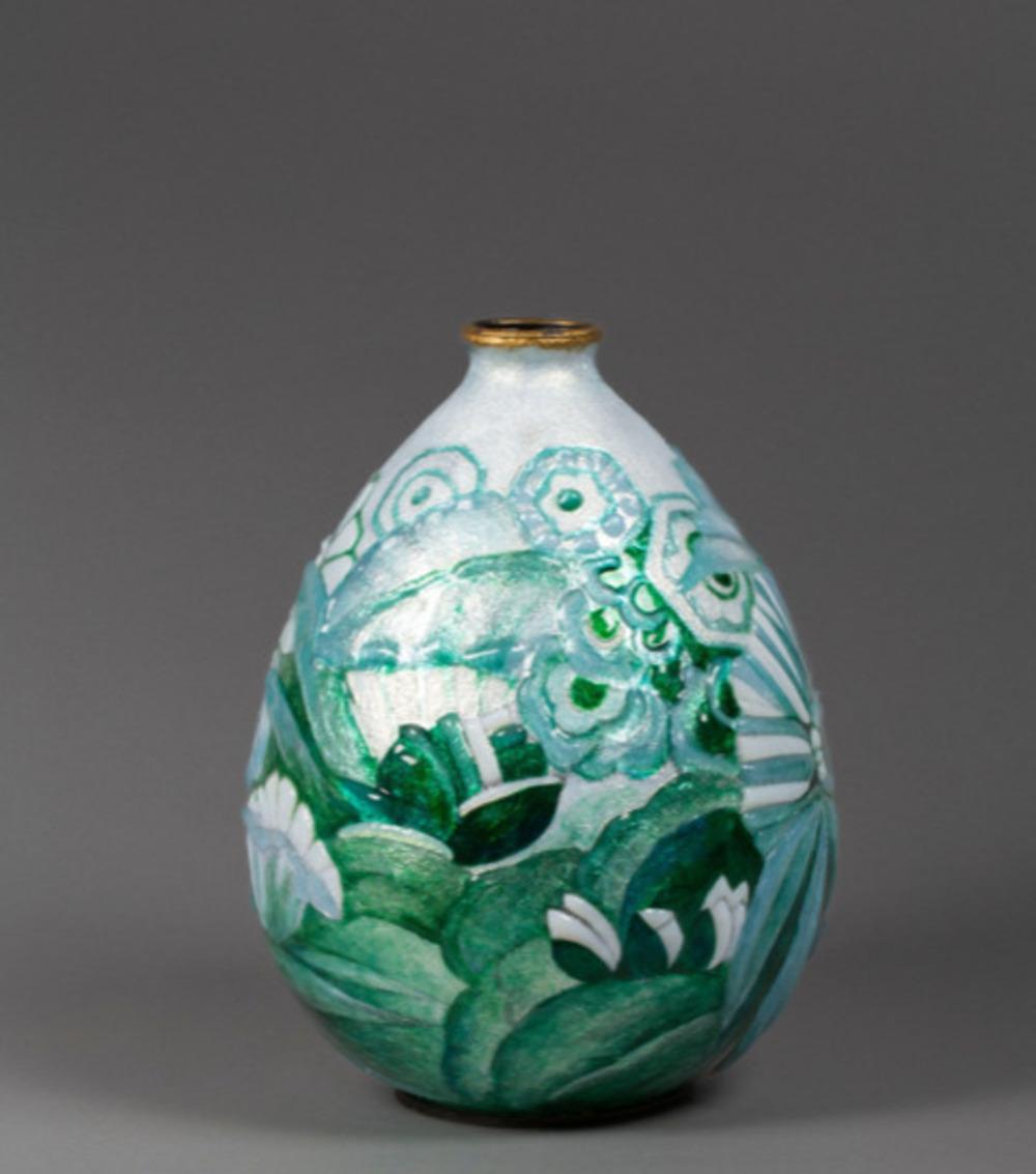 Verre Camille Fauré (1874-1956) Vase modèle 