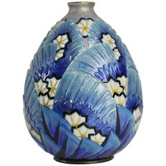 Vase en cuivre émaillé Camille Faure