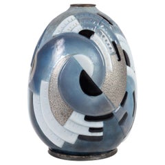 Camille Faure Enameled Copper Vase