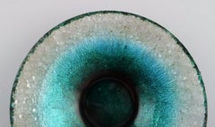 Camille Fauré for Limoges, France, Art Nouveau Bronze Bowl in Enamel Work