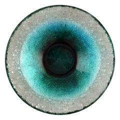 Camille Fauré for Limoges, France, Art Nouveau Bronze Bowl in Enamel Work