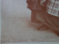 The Laundress - Original lithograph - 1897