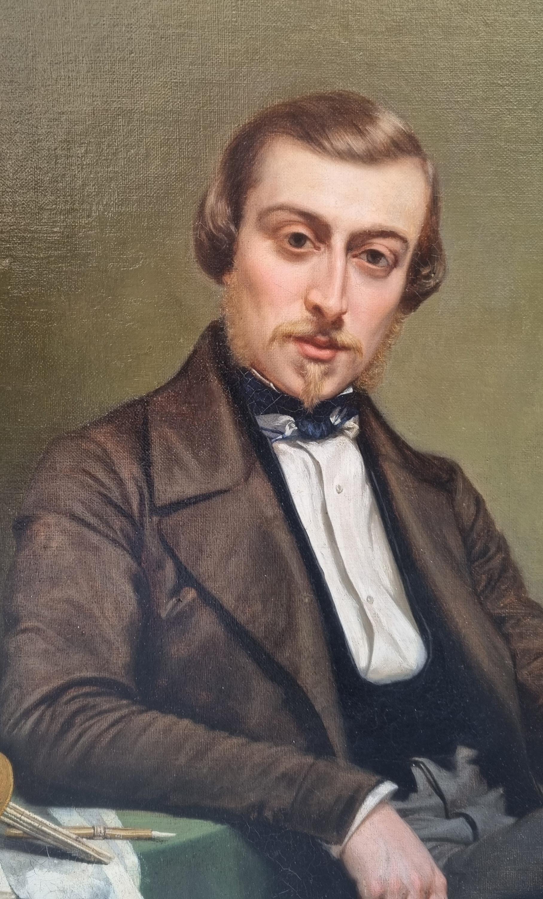 Pittura romantica francese Pittore Eugène CICERI Salon di Parigi 19° anniversario della morte di Eugène CICERI. - Painting Romantico di Camille GASTINE