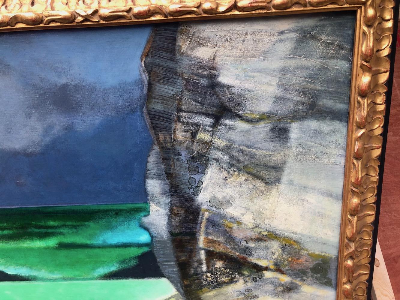 Oiled Camille Hilaire 'La grande falaise' For Sale