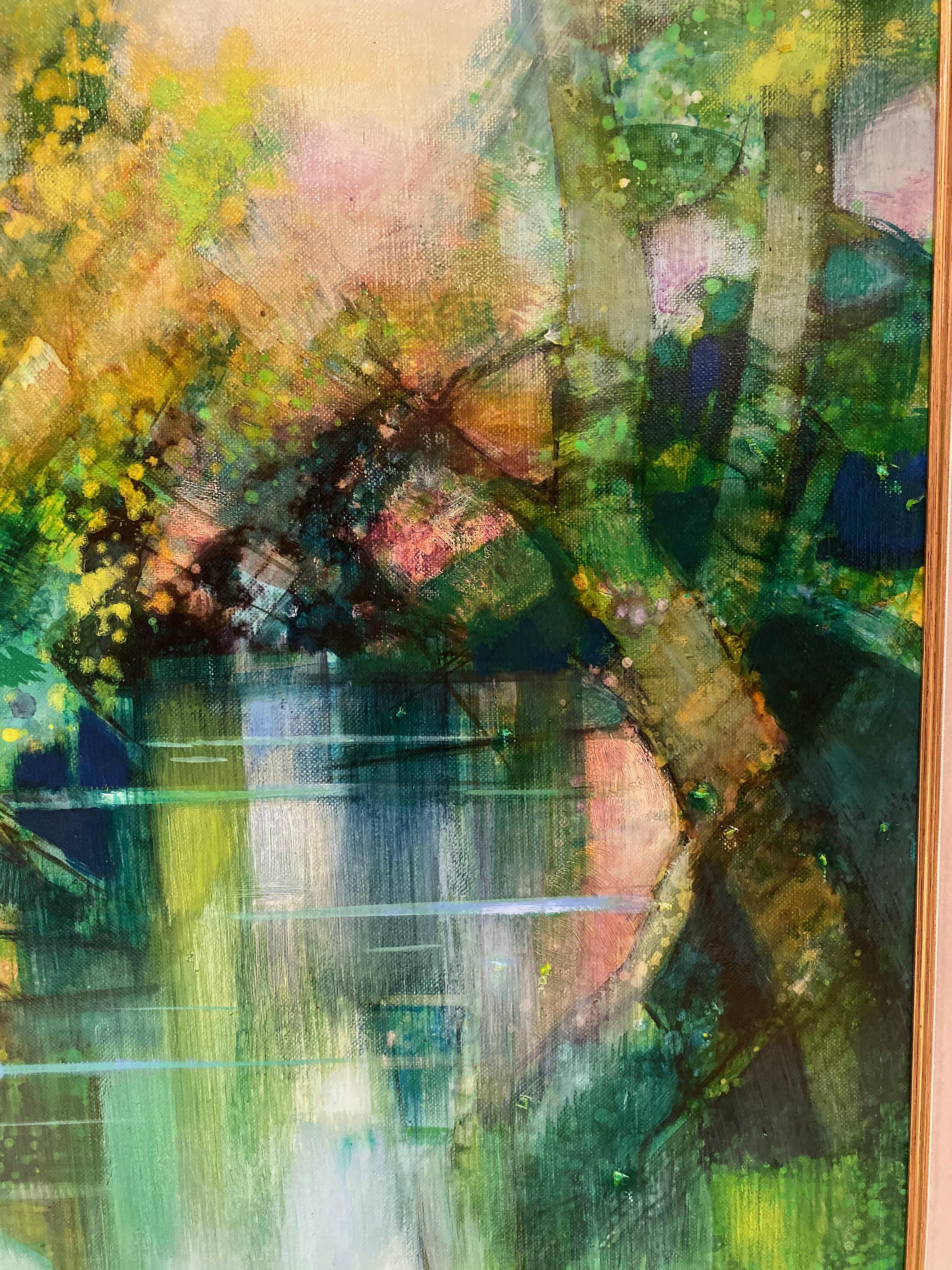 „Der Teich von Ville d'Avray“ von Camille Hilaire, 1916–2004 (Geölt) im Angebot