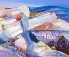 Eygalières - Provence, Huile Paysage Abstrait par Camille Hilaire