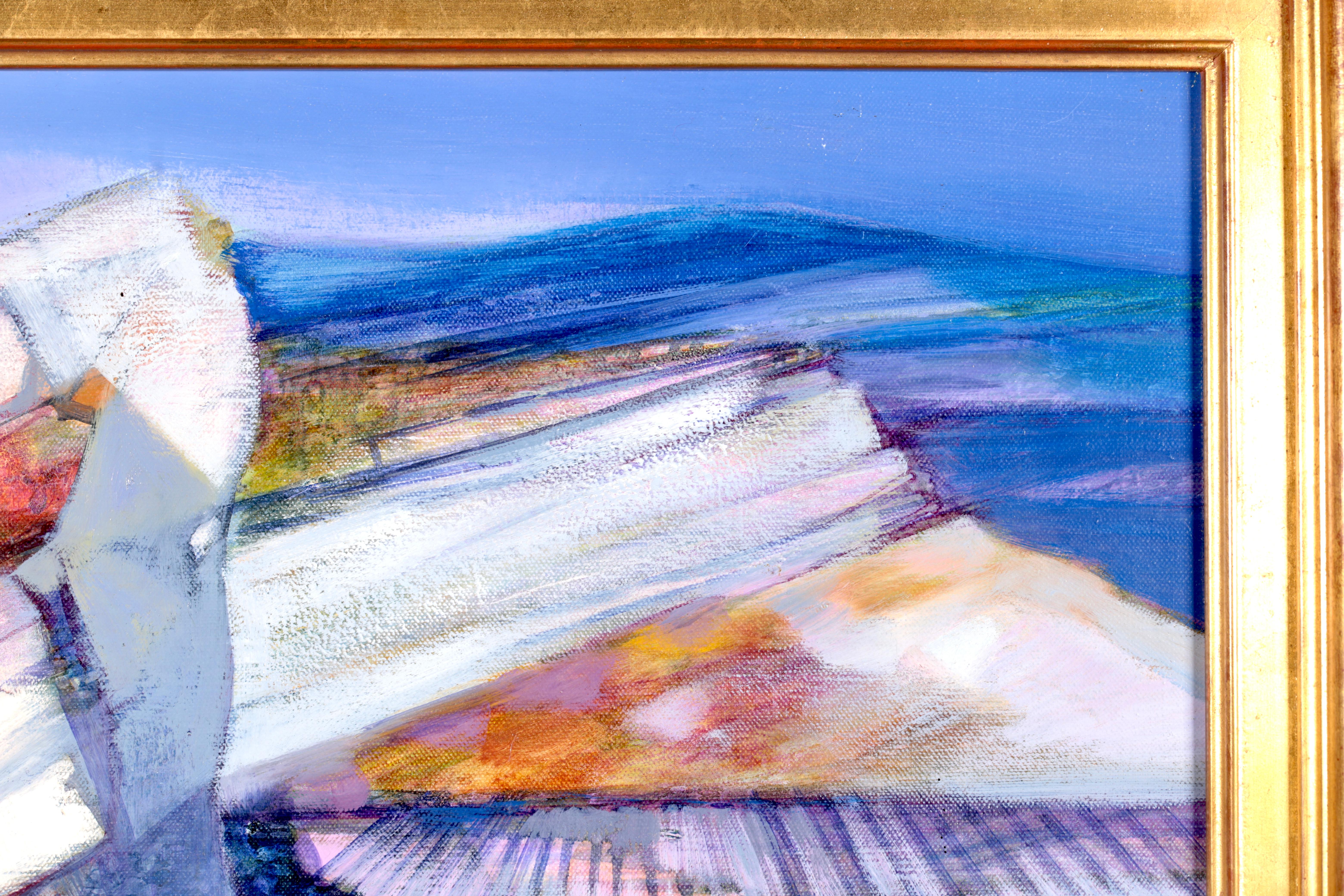 Eygalières – Provence, Abstract Landscape Oil by Camille Hilaire 3