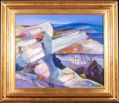 Eygalières – Provence, Abstract Landscape Oil by Camille Hilaire
