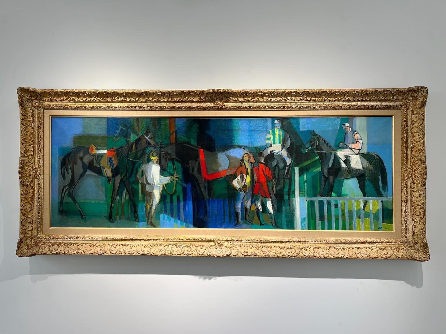 Scène équestre - Painting di Camille Hilaire