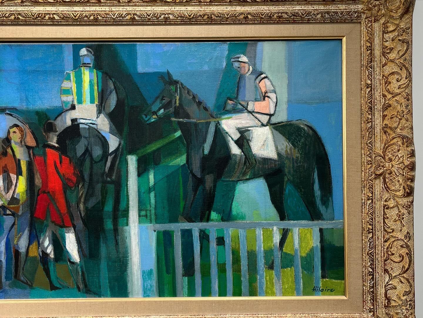 Camille Hilaire (1916-2004)
Scène équestre
Huile sur toile
50 x 150 cm / 19,7 x 59 pollici
Con cornice : 74 x 174 cm / 29,13 x 68,59 pollici
2024

Camille Hilaire è nata a Metz nel 1916. Proveniente da un ambiente modesto, divenne prima imbianchino,