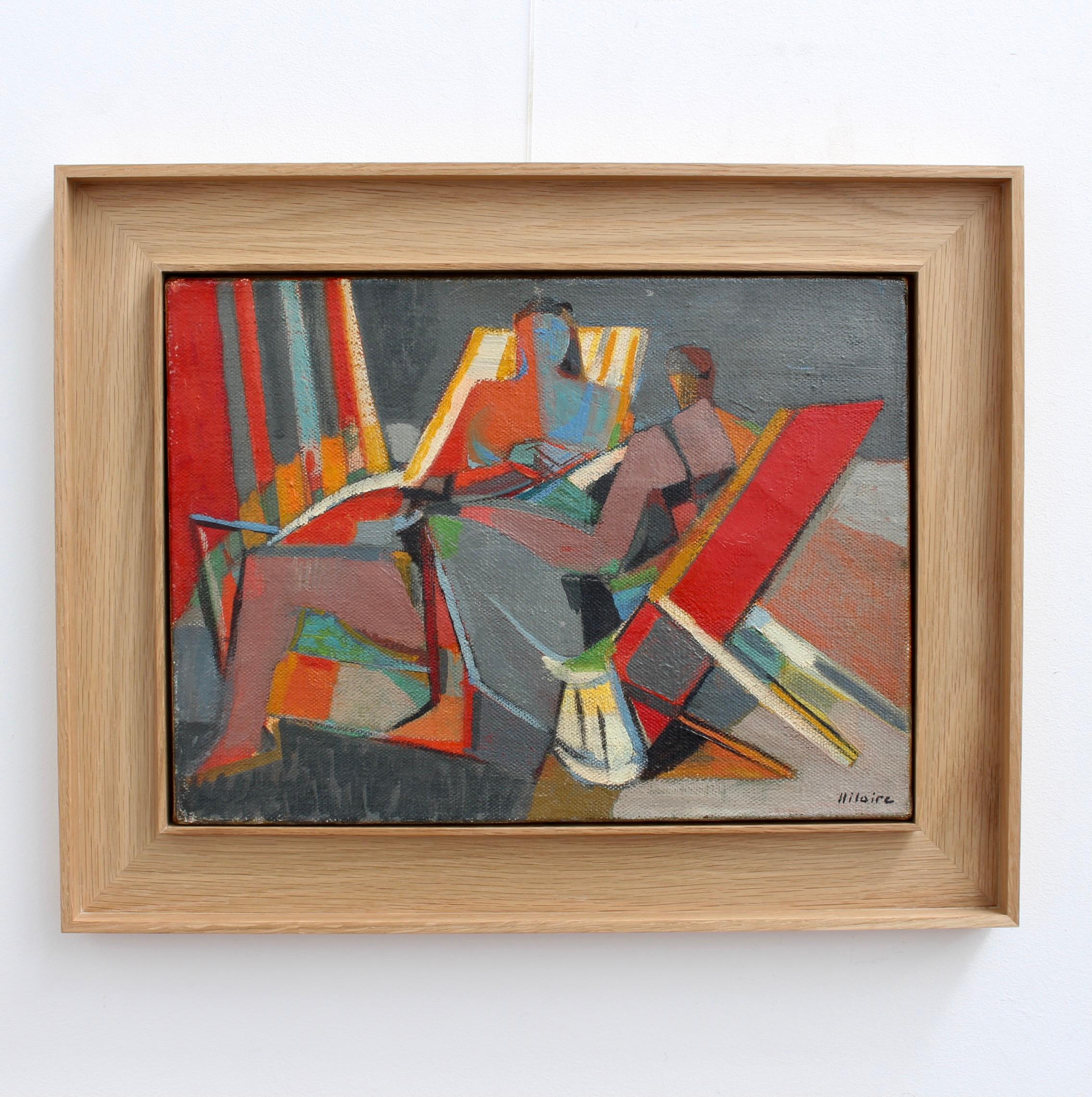 Donne in sedia a sdraio - Painting di Camille Hilaire