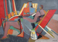 Women in Deckchairs